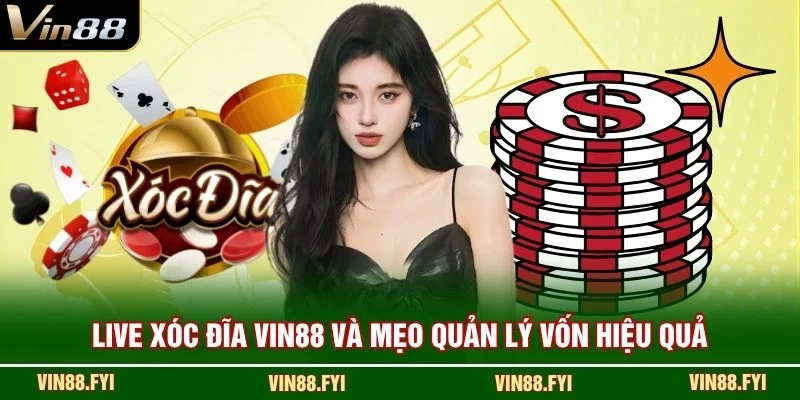 Live xóc đĩa VIN88 và mẹo quản lý vốn hiệu quả