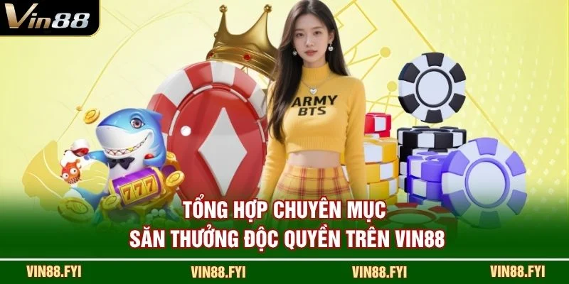 Tổng hợp chuyên mục săn thưởng độc quyền trên VIN88